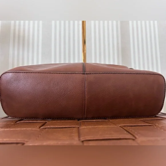 Etienne Aigner Vintage brown leather & suede patchwork shoulder bag - Picture 4 of 10